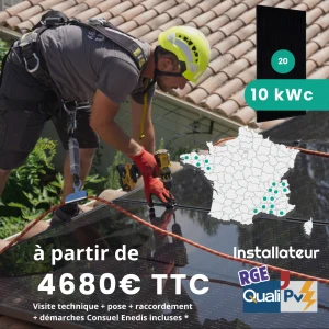 kit solaire français avec pose 10 kWc RGE