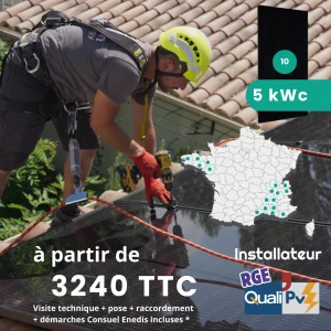 kit solaire français avec pose installateur RGE 5 kWc