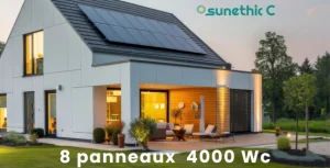 installation panneau solaire français 4 kWc SUNETHIC RGE