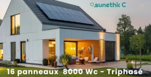 installation panneau solaire français 8 kWc triphasé SUNETHIC RGE