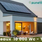 installation panneau solaire français 10 kWc triphasé SUNETHIC RGE